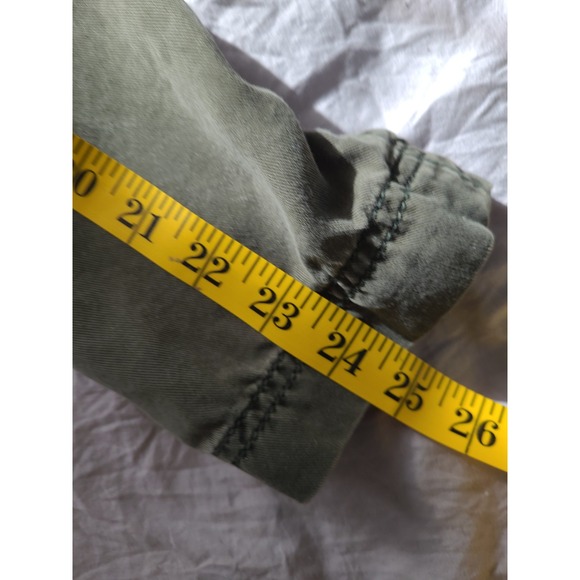 Loft Olive green utility jacket Women's SZ M gorpcore street casual boho grunge - Picture 11 of 12